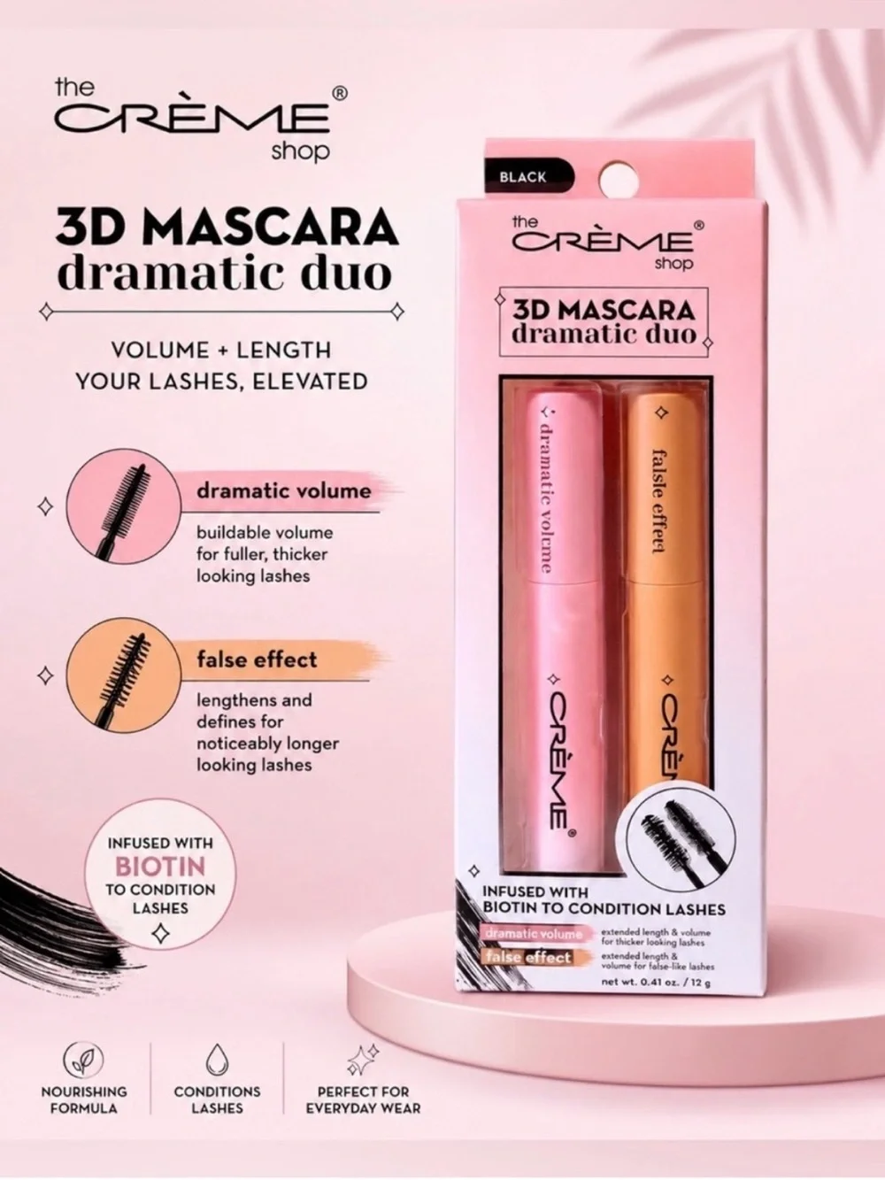 the CRÈME Shop 3D Mascara Dramatic Duo - NIB